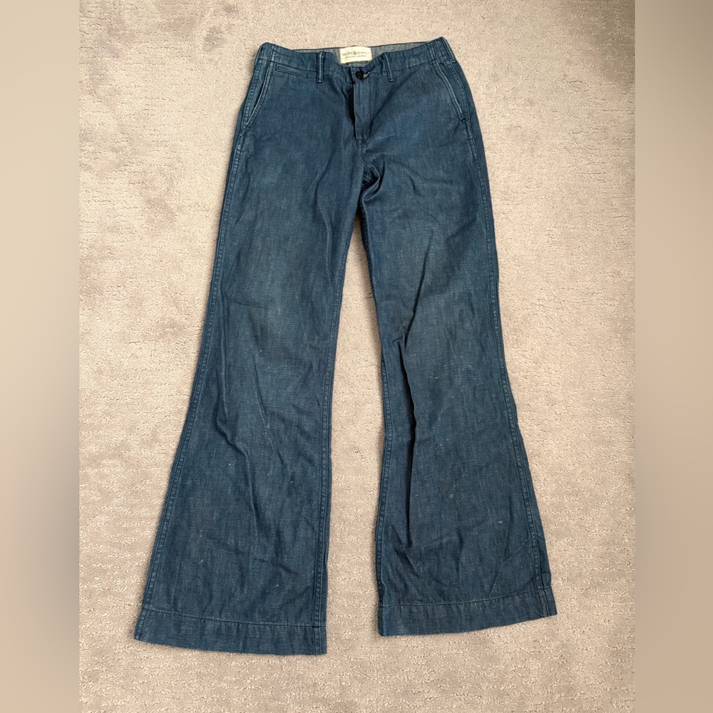 Denim & Supply Ralph Lauren Flare Jeans in Deep Blue